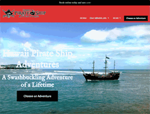 Tablet Screenshot of hawaiipirateship.com